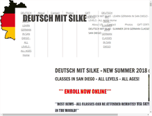 Tablet Screenshot of deutsch-mit-silke.com